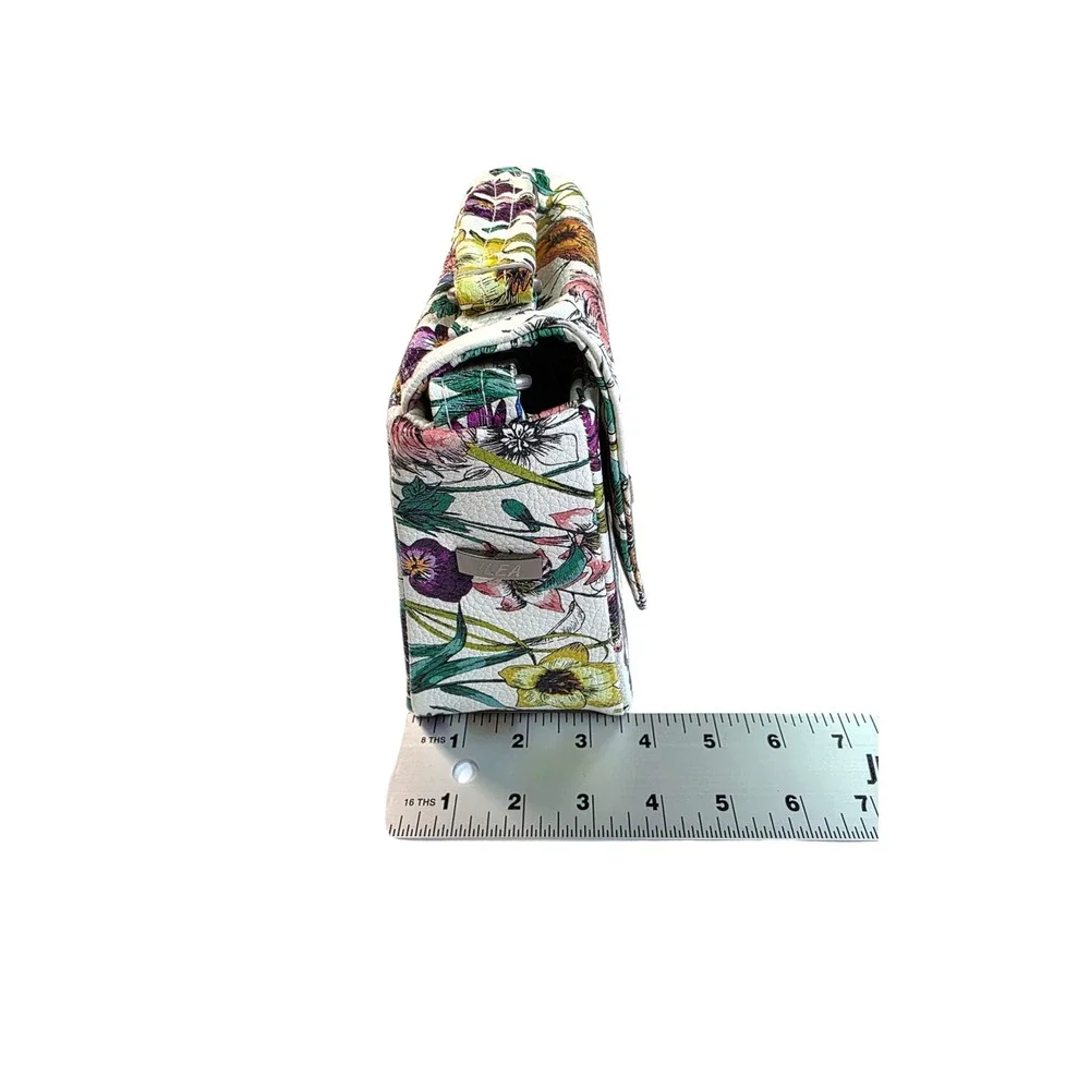 ILEA Floral Print Mini Bag Top Handle Crossbody Purse Designer Style